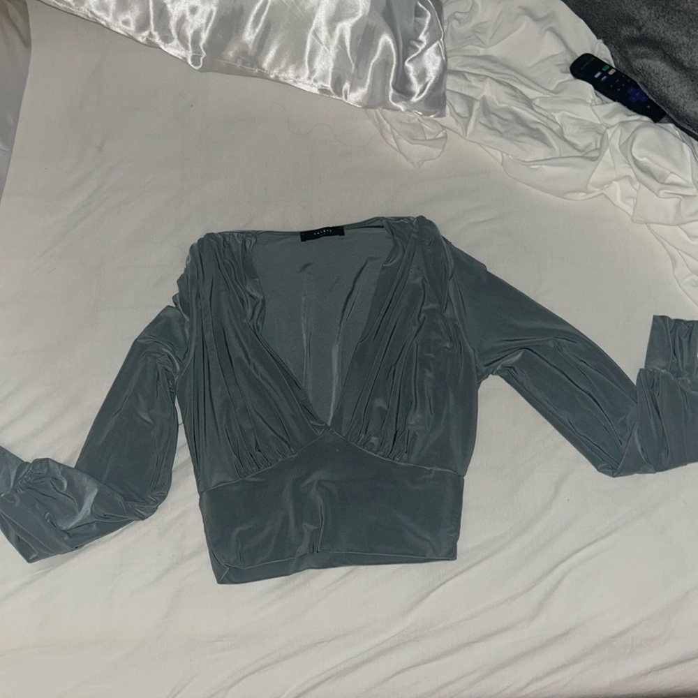 Long Sleeve Green Dress Shirt